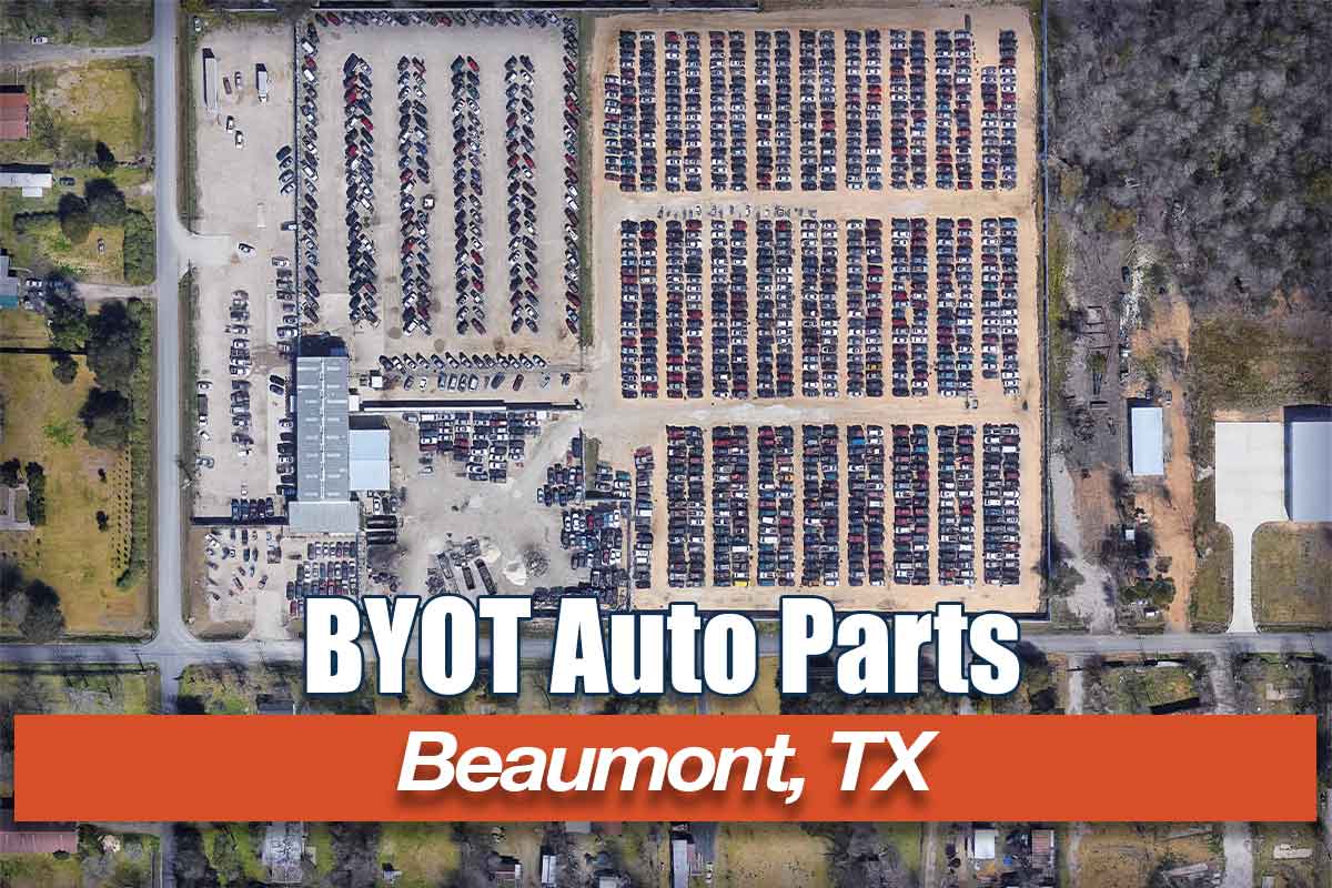 BYOT Used Auto Parts Junkyard in Beaumont, TX at 7516 Shady Ln, Beaumont, TX 77713