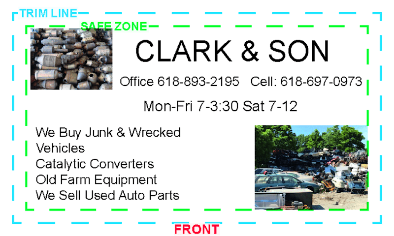 Clark & Son Scrap metal dealer at 155 Quail Ln